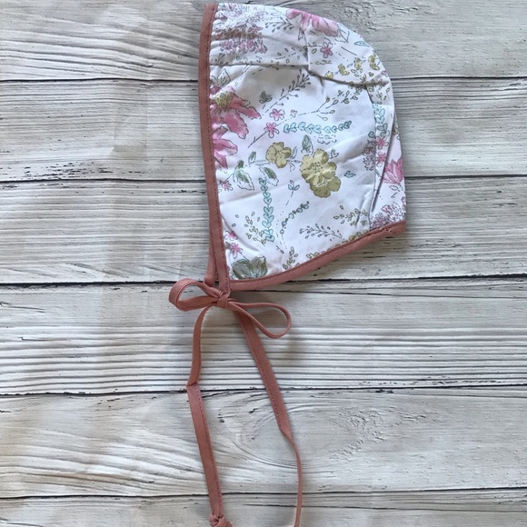 Brand New Floral Baby Bonnet Size 0-6 Months - Picture 4 of 7